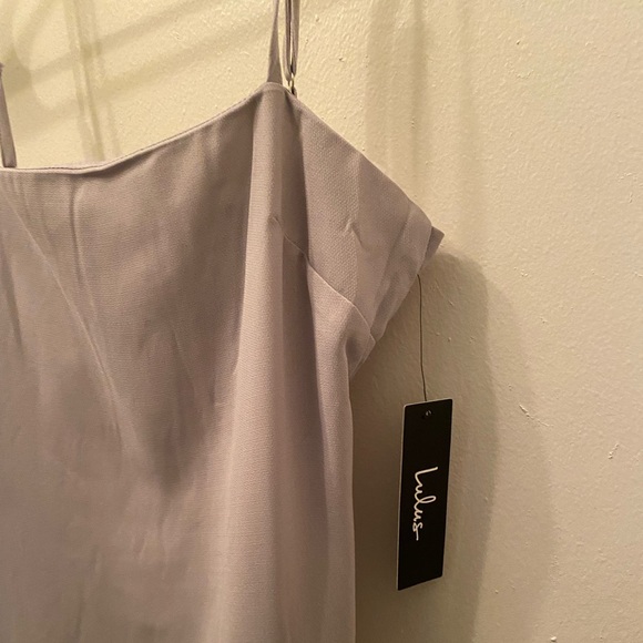 NWT Lulu's Toast to Life Grey Mini Dress - Picture 5 of 6
